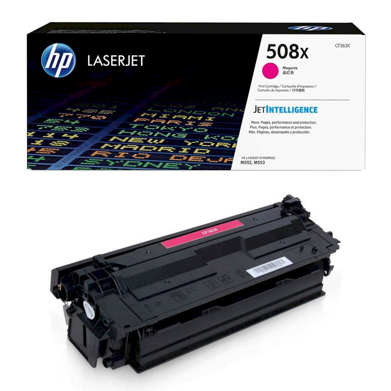 Toner HP 508X do Color LaserJet  M552/553 | 9 500 str. | magenta  