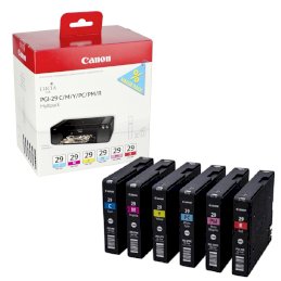 Zestaw tuszy Canon  PGI29  do Pixma  Pro-1 | C/M/Y/PC/PM/RZestaw tuszy Canon  PGI29...