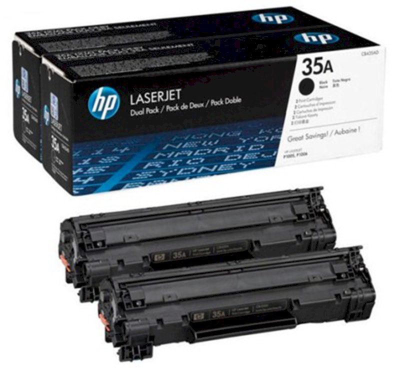 Zestaw dwóch tonerów HP 35A do LaserJet P1005/1006 | 2 x 1 500 str. | black  