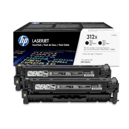 Zestaw dwóch tonerów HP 312XD do Color Laser Pro M476 | 2 x 4 400 str. | black