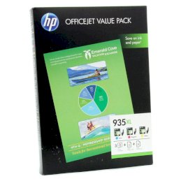Zestaw trzech tuszy HP 935XL do Officejet Pro 6830 | CMY + papierZestaw trzech tuszy HP...