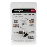Integral pamięć USB 3.0 metal Fusion 64GB Typ CIntegral pamięć USB 3.0...