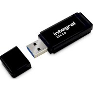 Integral USB 16GB Black, USB 3.0 with removable cap
