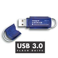 Integral pamięć USB3.0 32GB Courier - Szyfrowanie Sprzętowe AES 256BIT, FIPS197