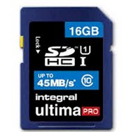 Integral karta pamięci SDHC 16GB CLASS 10 - transfer do 45Mb/s  