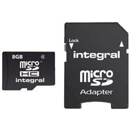 Integral karta pamięci micro SDHC 8GB class 4 + adapter SD