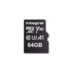 Integral karta pamięci micro SDXC 64GB High Speed V30 UHS-I U3 100/30Integral karta pamięci...