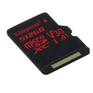 Kingston karta pamięci microSDXC Canvas React U3 UHS-I V30 | 512 GBKingston karta pamięci...