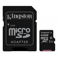 Kingston karta pamięci microSDXC Canvas Select CL10 UHS-I | 64 GB | + AdapterKingston karta pamięci...
