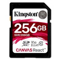 Kingston karta pamięci SDXC Canvas React  CL10 UHS-I U3 V30 | 256 GBKingston karta pamięci SDXC...
