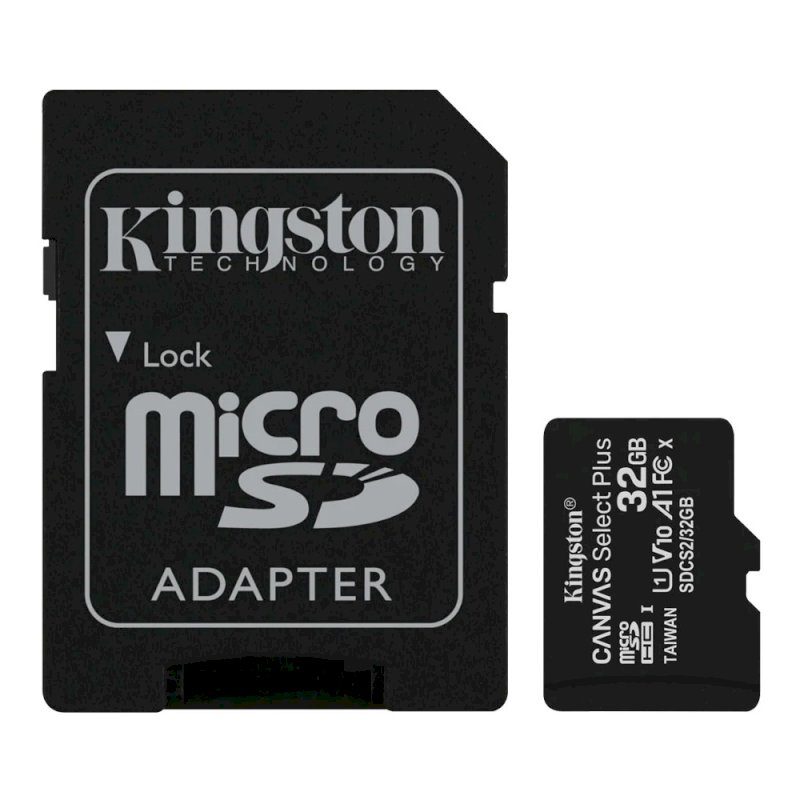 Kingston karta pamięci Micro SD Canvas Select Plus | 32GB + Adapter  