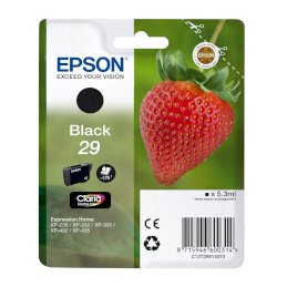 Tusz Epson T29  do XP-235/332/335/432  5,3  ml blackTusz Epson T29  do...